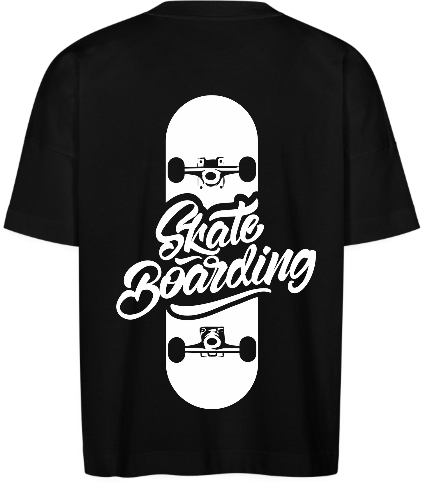 Oversize Shirt Black and White Skateboarding