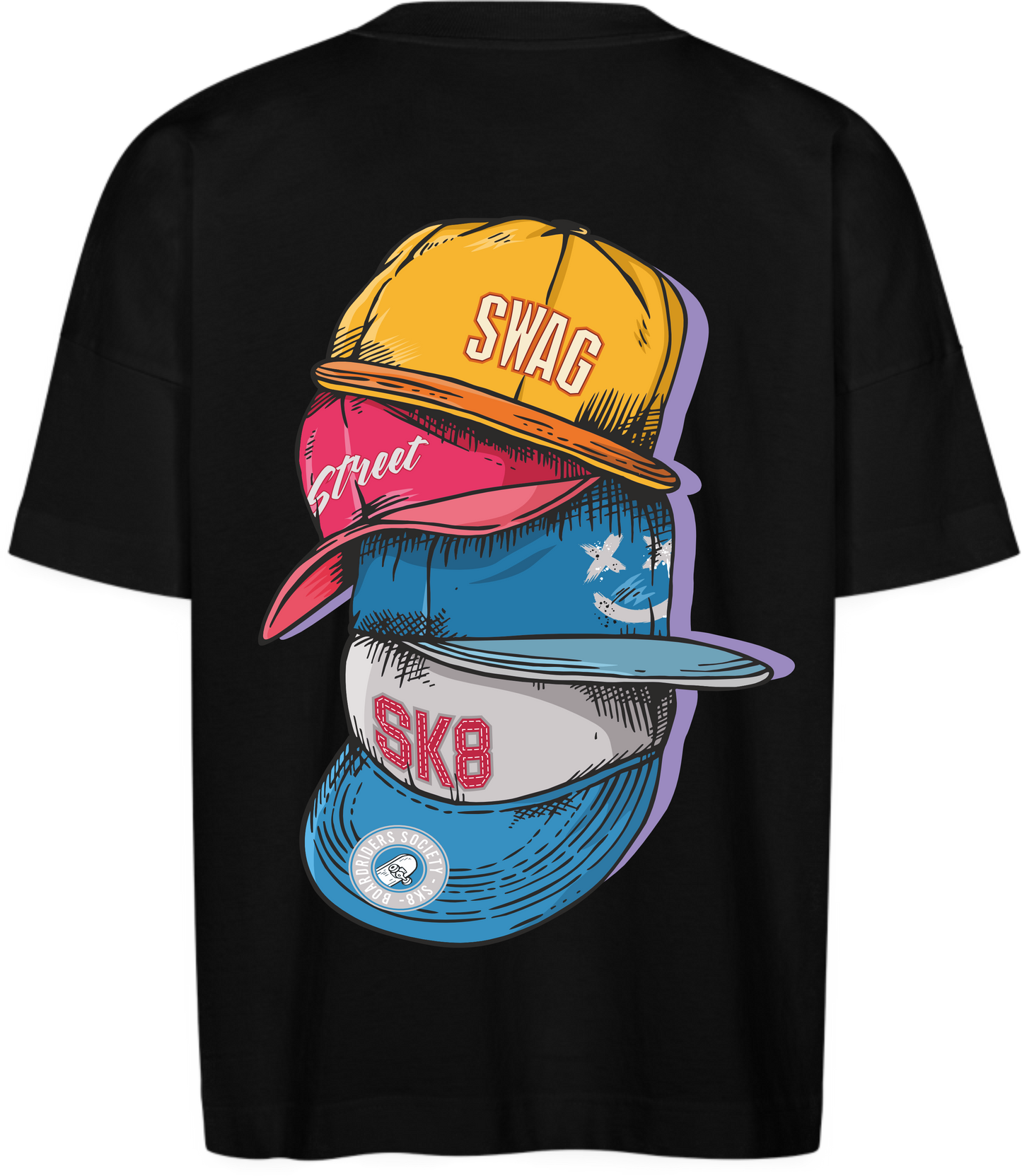 Oversize Shirt SK8 Cap