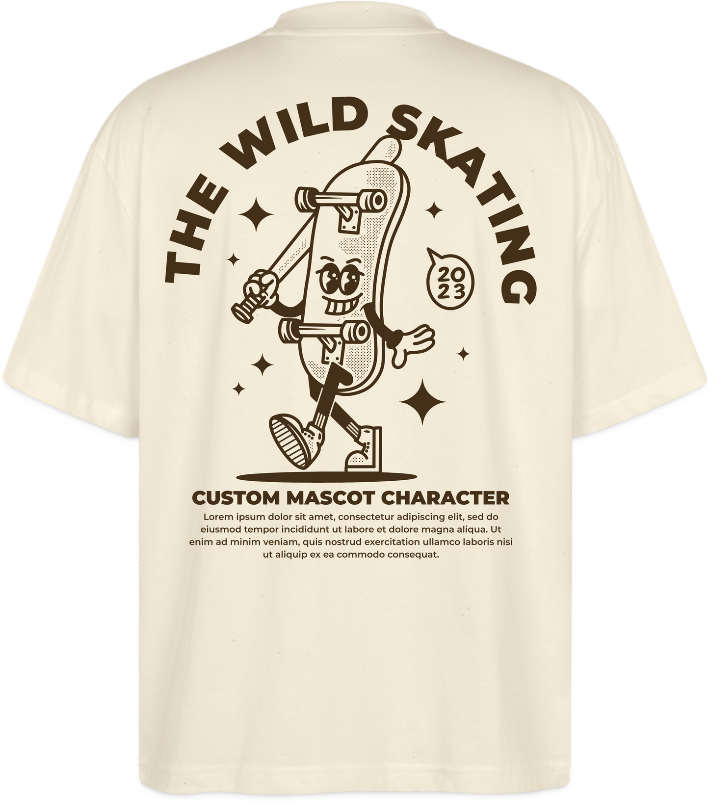Oversize Shirt Angry Skateboard