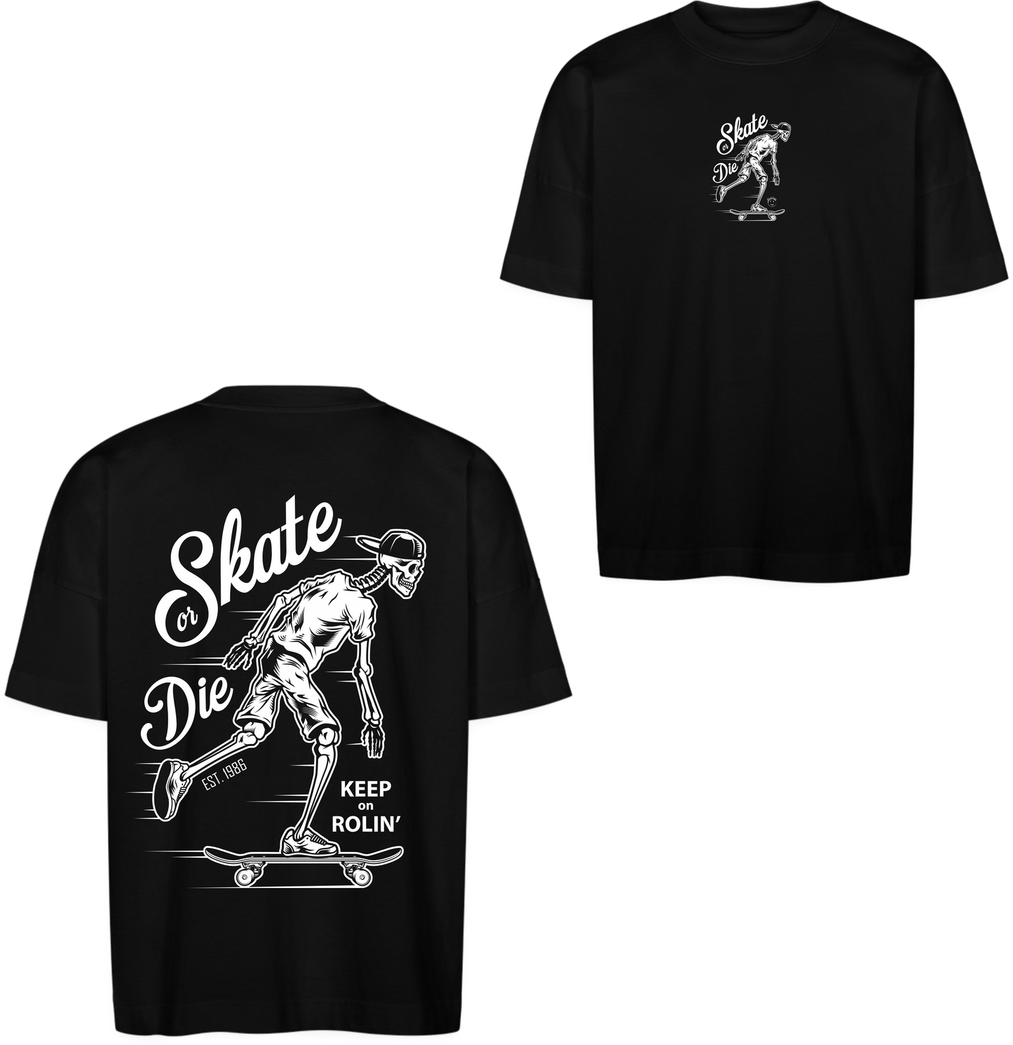 Oversize Shirt Keep on Rollin´